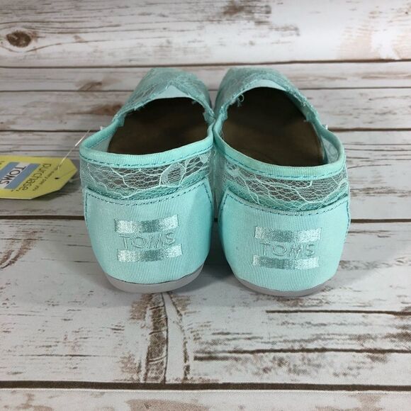 ~Toms Classic Mint Lace Shoes NEW - Picture 6 of 8